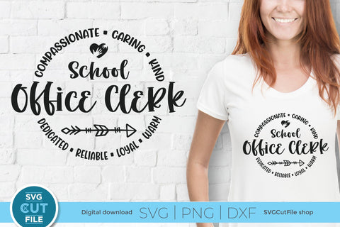 School Office clerk svg, office clerk svg, secretary svg, office assistant, staff team svg, front desk clerk, front reception, svg dxf png SVG SVG Cut File 