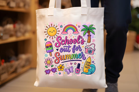 School out Summer Cute Doodle PNG Sublimation designartist 