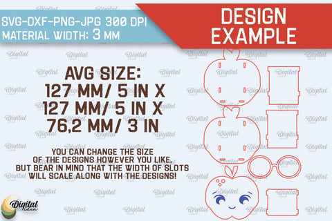 School Pencil Holders Laser Cut Bundle. Pen Holders SVG SVG Evgenyia Guschina 