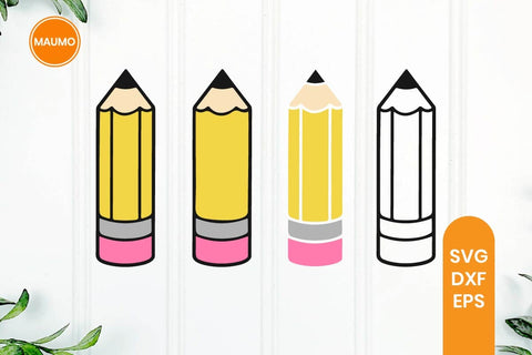 School pencil stationery svg clipart SVG Maumo Designs 