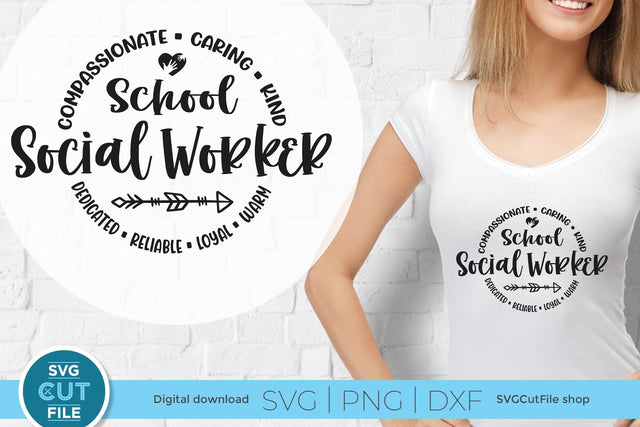 School Social worker svg, social work svg, social services gift idea svg SVG SVG Cut File 