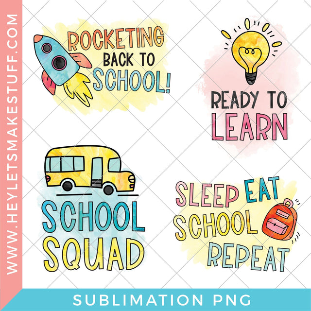 School Sublimation Bundle Sublimation Hey Let's Make Stuff 