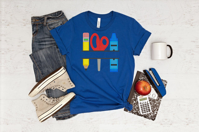 School Supply Split Applique Embroidery Embroidery/Applique DESIGNS Designed by Geeks 