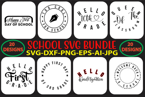 SCHOOL SVG BUNDLE SVG Syaman 