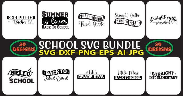 SCHOOL-SVG-BUNDLE SVG Syaman 