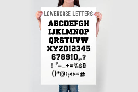 School Varsity - Bold Uppercase & Classic Lowercase Installable Font Font TonisArtStudio 