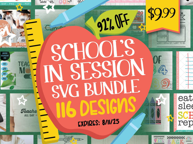School's In Session SVG Bundle Bundle So Fontsy Design Shop 