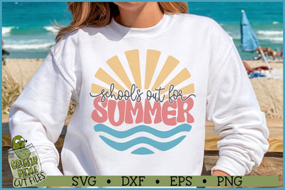 School's Out For Summer Sun SVG File SVG Crunchy Pickle 