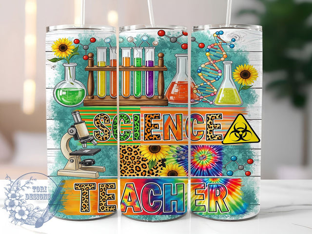 Science Teacher STEM Back To School Tumbler, Back To School Wrap, Teacher Sublimation PNG, 20oz Tumbler Design, STEM Teacher Gift, Chemistry Classroom Cup, School Teacher Wrap Sublimation ToriDesigns 