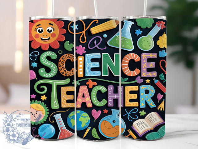 Science Teacher STEM Back To School Tumbler, Back To School Wrap, Teacher Sublimation PNG, 20oz Tumbler Design, STEM Teacher Gift, Chemistry Classroom Cup, School Teacher Wrap Sublimation ToriDesigns 