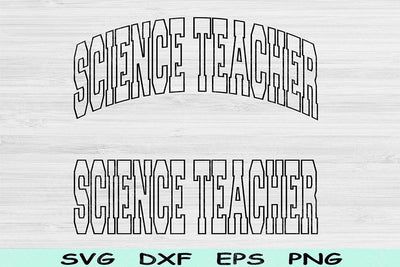 Science Teacher Svg Dxf Cut Files, Science Teacher Png, Teacher Shirt Svg Files For Cricut, Science Teacher Gift Sublimation Digital Designs SVG TiffsCraftyCreations 