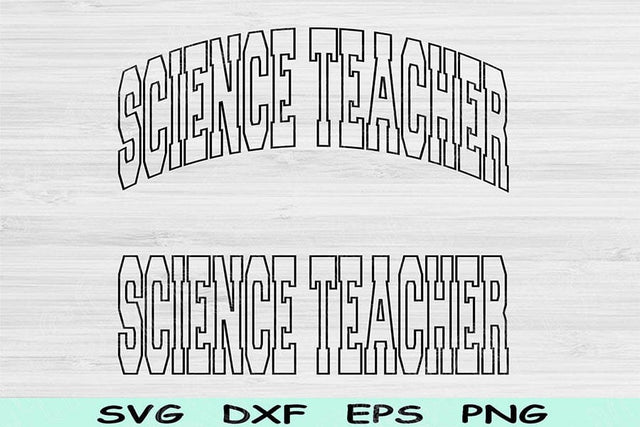 Science Teacher Svg Dxf Cut Files, Science Teacher Png, Teacher Shirt Svg Files For Cricut, Science Teacher Gift Sublimation Digital Designs SVG TiffsCraftyCreations 
