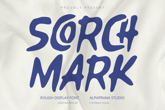 Scorchmark - Display Font Alpaprana Studio 