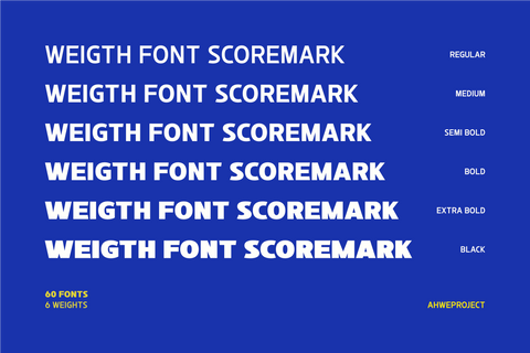 Scoremark Font ahweproject 