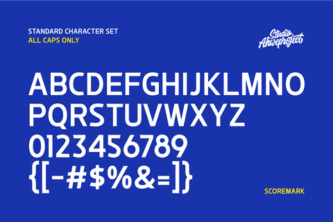 Scoremark Font ahweproject 