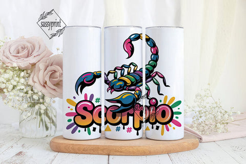 Scorpio Zodiac 20oz Tumbler Design Sublimation sassyprint 