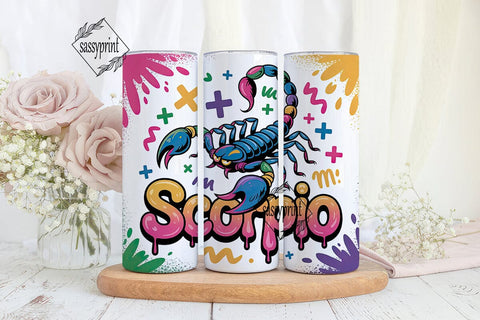 Scorpio Zodiac 20oz Tumbler Design Sublimation sassyprint 