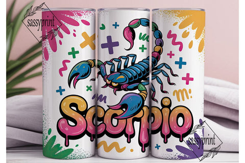 Scorpio Zodiac 20oz Tumbler Design Sublimation sassyprint 