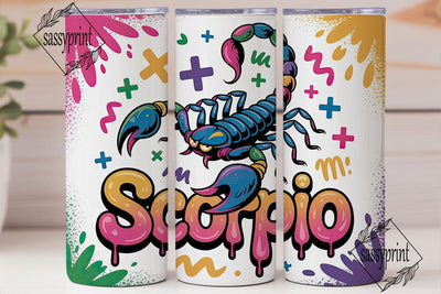 Scorpio Zodiac 20oz Tumbler Design Sublimation sassyprint 