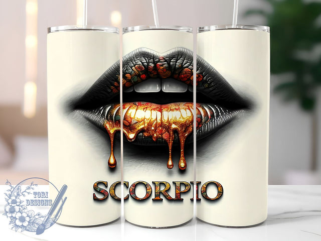 Scorpio Zodiac Horoscope Tumbler, 20oz Sublimation Wrap, Astrology Gifts, Scorpio Sign Cup, Celestial Drinkware, Personalized Zodiac Tumbler Sublimation ToriDesigns 