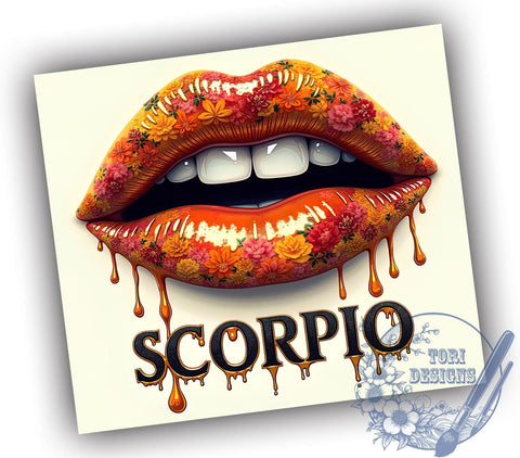 Scorpio Zodiac Horoscope Tumbler, 20oz Sublimation Wrap, Astrology Gifts, Scorpio Sign Cup, Celestial Drinkware, Personalized Zodiac Tumbler Sublimation ToriDesigns 