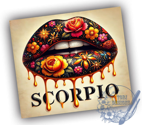 Scorpio Zodiac Horoscope Tumbler, 20oz Sublimation Wrap, Astrology Gifts, Scorpio Sign Cup, Celestial Drinkware, Personalized Zodiac Tumbler Sublimation ToriDesigns 