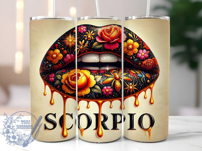 Scorpio Zodiac Horoscope Tumbler, 20oz Sublimation Wrap, Astrology Gifts, Scorpio Sign Cup, Celestial Drinkware, Personalized Zodiac Tumbler Sublimation ToriDesigns 