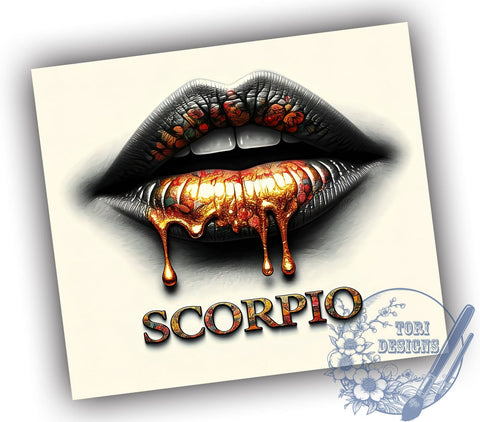 Scorpio Zodiac Horoscope Tumbler, 20oz Sublimation Wrap, Astrology Gifts, Scorpio Sign Cup, Celestial Drinkware, Personalized Zodiac Tumbler Sublimation ToriDesigns 