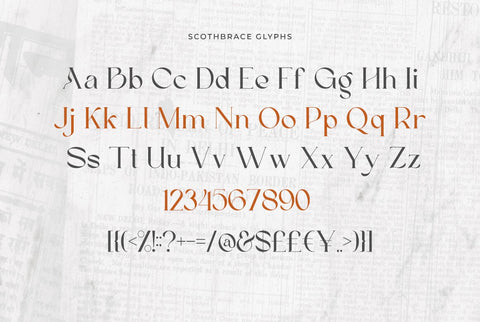 Scoth Brace Modern Serif Font Font Heinzel Studio 