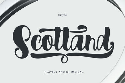 Scotland Font gatype 