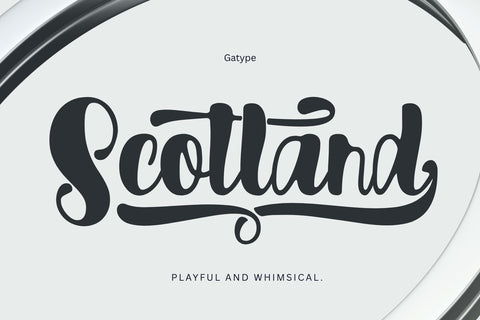 Scotland Font gatype 