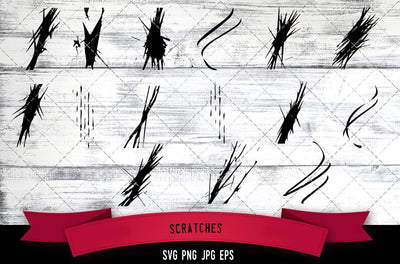 Scratches Vector Bundle - JPG, SVG, PNG, EPS - Digital Download with Commercial License for Cricut, Silhouette, Scan N Cut Crafting SVG Loveleen Kaur 