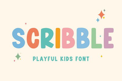 Scribble Font Mozarella 