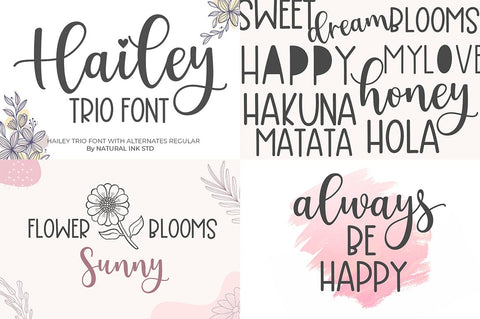 Script Sociality Font Bundles Collection Font Studio Natural Ink 