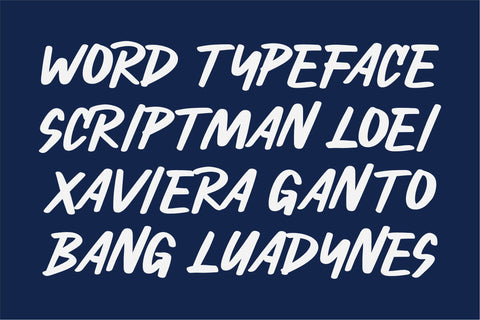 Scriptman Font ahweproject 