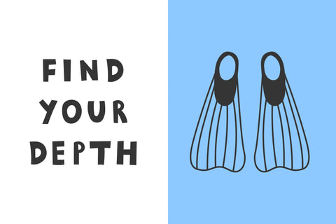 Scuba Diving Doodles PNG Clipart Sublimation Rin Green 