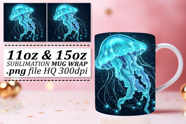 Sea Adventure Sublimation Design, Aquatic Creatures Mug Wrap Sublimation afrosvg 