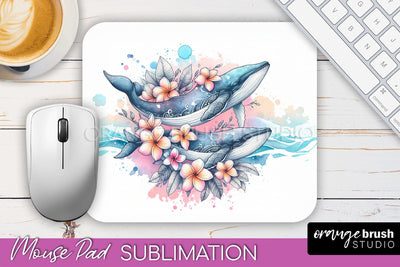 Sea Animals Mouse Pad PNG - Beach Sublimation Mouse Pad Sublimation OrangeBrushStudio 