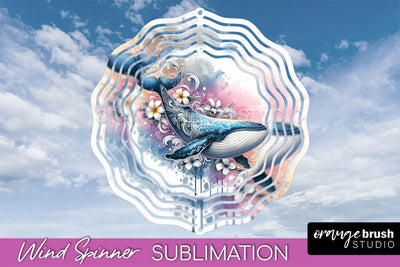 Sea Animals Wind Spinner - Summer Wind Spinner Sublimation Sublimation OrangeBrushStudio 
