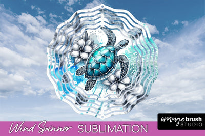 Sea Animals Wind Spinner - Summer Wind Spinner Sublimation Sublimation OrangeBrushStudio 