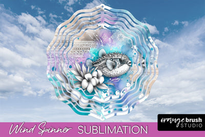 Sea Animals Wind Spinner - Summer Wind Spinner Sublimation Sublimation OrangeBrushStudio 