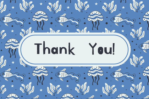 Sea Life Seamless Pattern Digital Pattern Rin Green 