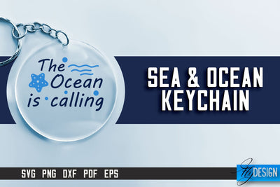 Sea & Ocean Keychain SVG | Summer Quotes | SVG File SVG Fly Design 