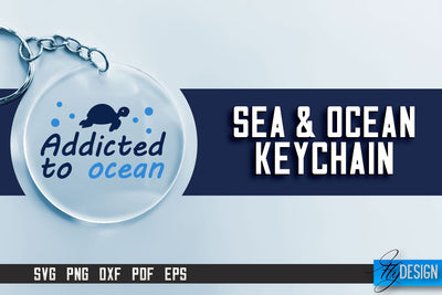 Sea & Ocean Keychain SVG | Summer Quotes | SVG File SVG Fly Design 