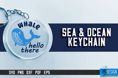 Sea & Ocean Keychain SVG | Summer Quotes | SVG File SVG Fly Design 