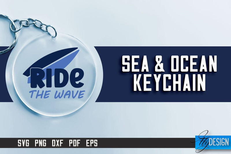 Sea & Ocean Keychain SVG | Summer Quotes | SVG File SVG Fly Design 