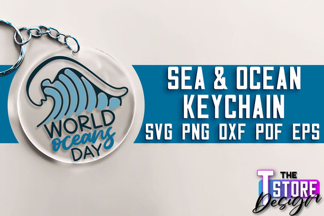 Sea & Ocean Keychain SVG | Summer SVG Quotes | SVG File SVG The T Store Design 