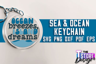 Sea & Ocean Keychain SVG | Summer SVG Quotes | SVG File SVG The T Store Design 