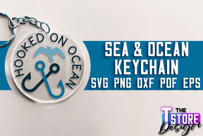 Sea & Ocean Keychain SVG | Summer SVG Quotes | SVG File SVG The T Store Design 