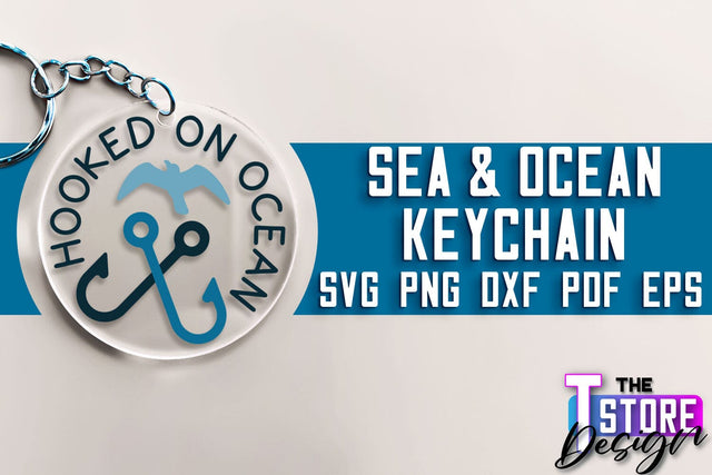 Sea & Ocean Keychain SVG | Summer SVG Quotes | SVG File SVG The T Store Design 